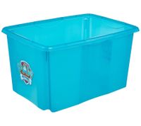 Boîte de rangement keeeper Karolina « Pat' Patrouille » avec couvercle, empilable, 45 L, 9575184, bleu/transparent