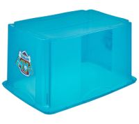 Boîte de rangement keeeper Karolina « Pat' Patrouille » avec couvercle, empilable, 45 L, 9575184, bleu/transparent