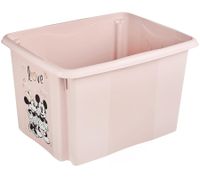 keeeper Karolina "Minnie Mouse" Storage Box with Lid – Stackable 30L Container (Item No. 9575086) – Nordic Pink