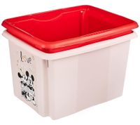 keeeper Karolina "Minnie Mouse" Storage Box with Lid – Stackable 30L Container (Item No. 9575086) – Nordic Pink