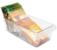3er Set Rotho LOFT Kühlschrankorganizer Schublade 1,6 Liter, 3,1 Liter und 5 Liter Kühlschrankbox Frischebox 8346730 Transparent/Weiß