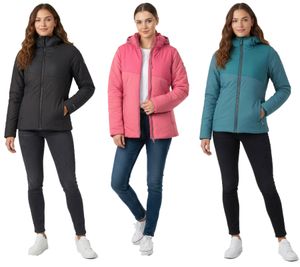 Giacca isolante da donna TERNUA Lucindale, giacca multifunzionale sostenibile con Microshell e Thermashell 1643646 Nero, Rosa o Blu