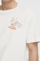 klassisches SOLID SDPavan Herren T-Shirt mit Print Shirt 21108601 Beige oder Weiß