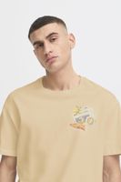 klassisches SOLID SDPavan Herren T-Shirt mit Print Shirt 21108601 Beige oder Weiß