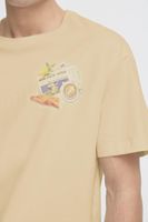 klassisches SOLID SDPavan Herren T-Shirt mit Print Shirt 21108601 Beige oder Weiß