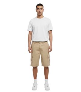 Moderner URBAN CLASSICS Männer Cargo Shorts aus 320 g/m² Baumwolle bequeme Herren Shorts im Casual Relaxed Fit Beige