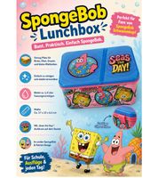 SpongeBob Schwammkopf Brotdose Brot-Aufbewahrungsbox ca. 1,4 Liter Lunchbox mit Patrick Star-Motiv in Rosa/Blau oder mit SpongeBob-Motiv Gelb