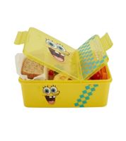 Portapranzo di SpongeBob SquarePants, contenitore per il pane, circa 1,4 litri, con design Patrick Stella in rosa/blu o design SpongeBob in giallo