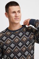 Maglione girocollo da uomo BLEND Classic in maglia fine 20715873 Beige scuro, Blu o Beige chiaro