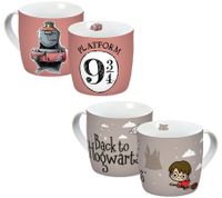 Tazza di Harry Potter "Hogwarts Express" o "Ritorno a Hogwarts" da 300 ml in porcellana con manico a cuore, rosa o grigia