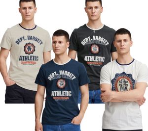 T-shirt girocollo da uomo BLEND BHOrion 20716730ME Grigio, Blu, Verde o Bianco
