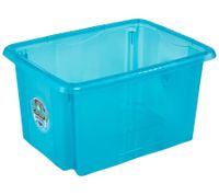 Contenitore portaoggetti keeeper Karolina Peppa Pig, Paw Patrol, Stitch o Minnie Mouse con coperchio, impilabile, 15L, trasparente, blu o rosa