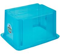 Contenitore portaoggetti keeeper Karolina Peppa Pig, Paw Patrol, Stitch o Minnie Mouse con coperchio, impilabile, 15L, trasparente, blu o rosa