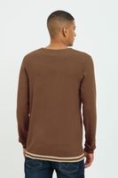 Maglione girocollo da uomo BLEND Classic in maglia fine 20717260 Nero, Marrone, Blu o Beige