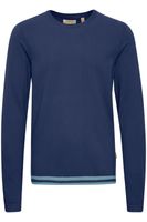 Maglione girocollo da uomo BLEND Classic in maglia fine 20717260 Nero, Marrone, Blu o Beige