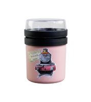 Portapranzo termico da 500 ml con coperchio, a tema Harry Potter, ispirato a Hogwarts Express o Ritorno a Hogwarts, per cibi caldi e freddi, disponibile nei colori rosa o grigio.