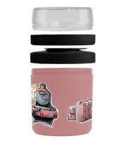 Portapranzo termico da 500 ml con coperchio, a tema Harry Potter, ispirato a Hogwarts Express o Ritorno a Hogwarts, per cibi caldi e freddi, disponibile nei colori rosa o grigio.