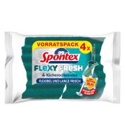Spontex Flexy Fresh Pot Scourers – 12-Pack Cleaning Sponges – Gentle on Glass & Delicate Surfaces (9596792) – Green
