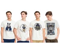 T-shirt girocollo da uomo Classic BLEND, disponibile anche in taglie forti con varie stampe 20717344 in bianco
