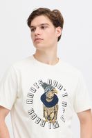 T-shirt girocollo da uomo Classic BLEND, disponibile anche in taglie forti con varie stampe 20717344 in bianco