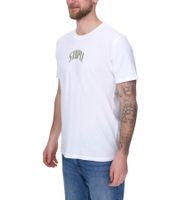 STAPLE Men's Cotton T-Shirt with Back or Front Print – Crew Neck – White, Black, or Olive Green