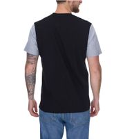 STAPLE Men's Cotton T-Shirt with Back or Front Print – Crew Neck – White, Black, or Olive Green