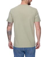 STAPLE Men's Cotton T-Shirt with Back or Front Print – Crew Neck – White, Black, or Olive Green