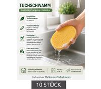 Paquete de 10 Esponjas de Paño Spontex con Alta Absorción de Suciedad para la Limpieza de Diversas Superficies (Esponja de Limpieza 7587220 Amarilla)