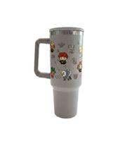 Harry Potter Giant Cup – Hogwarts Express or Back to Hogwarts Thermal Tumbler (1.2L) with Handle | Double-Walled Stainless Steel Insulation for Hot & Cold Drinks | Pink or Grey