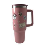 Harry Potter Giant Cup – Hogwarts Express or Back to Hogwarts Thermal Tumbler (1.2L) with Handle | Double-Walled Stainless Steel Insulation for Hot & Cold Drinks | Pink or Grey