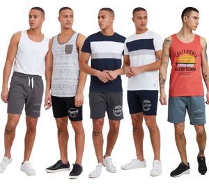 Pantalones cortos deportivos clásicos BLEND BHTorben para hombre con cordón ajustable (20713141ME) Gris, Azul o Negro