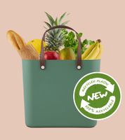 Sustainable Rotho Multibag ALBULA 25L Ocean-Bound Plastic Tote Bag / Shopping Basket – Red, Green, or Blue