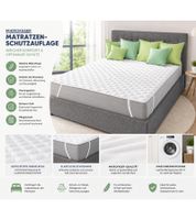 Protège-matelas en microfibre HOME IDEAS avec 4 sangles élastiques, housse de protection pour matelas de 90 x 190 cm à 100 x 200 cm, 9983638 Blanc