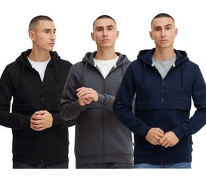 Felpa con zip da uomo Classic 11 PROJECT PRAnnir 20715241ME Grigio, Nero o Blu Scuro