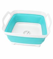 Faltbare Spülschüssel 19 Liter Platzsparende Wasch-Schüssel 9941781 Blau/Weiß