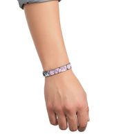 HIM Armband Rockband Fan-Artikel Arm-Schmuck in Schwarz/Gold Weiß/Schwarz oder Schwarz/Rosa
