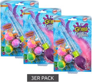 3er Pack GLIBBI Badepinsel Set magische Kinder Badebomben mit Glitzerpinsel im Set nachfüllbar 3x30gr Sparpack 105953570 Lila/Bunt