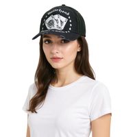 Motörhead Trucker-Cap & Baseball-Cap Fan-Merch Schwarz/Weiß - Baumwoll-Cap mit Karten-Stickerei oder Mesh-Cap mit Band-Logo