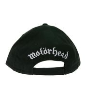 Motörhead Trucker-Cap & Baseball-Cap Fan-Merch Schwarz/Weiß - Baumwoll-Cap mit Karten-Stickerei oder Mesh-Cap mit Band-Logo