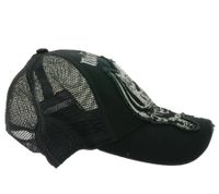 Motörhead Trucker-Cap & Baseball-Cap Fan-Merch Schwarz/Weiß - Baumwoll-Cap mit Karten-Stickerei oder Mesh-Cap mit Band-Logo