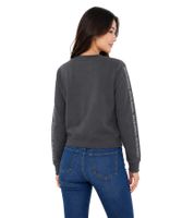 Jersey de cuello redondo para mujer de Bruno Banani con logo en las mangas, de algodón, manga larga, disponible en azul o antracita.