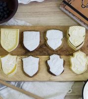 18x Harry Potter Kecks-Ausstecher mit 6 verschiedenen Motiven Fondant-Ausstechern Fan-Artikel Beige
