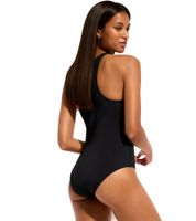 Costume da bagno da donna ad asciugatura rapida con spalline incrociate sulla schiena, modello 953659, nero