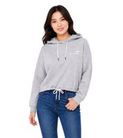 lässiger KangaROOS Damen Hoodie mit Kordelzug an Kapuze und Saum Kapuzen-Sweater Baumwoll-Pullover Grau meliert oder Violett