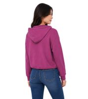 lässiger KangaROOS Damen Hoodie mit Kordelzug an Kapuze und Saum Kapuzen-Sweater Baumwoll-Pullover Grau meliert oder Violett