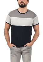 klassisches SOLID SDCody Herren T-Shirt mit Rundhals Shirt 21300032ME in Blau oder Grau