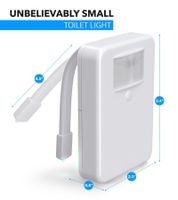 3er Pack LumiLux Toilettenbeleuchtung mit Bewegungsmelder Toilettenschüsselbeleuchtung 16-farbige LED Weiß