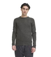 klassischer CASUAL FRIDAY CFHeine Herren Grobstrickpullover mit Label-Detail Strickpullover 20505605 in Dunkelblau, Braun, Beige oder Grau