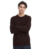 klassischer CASUAL FRIDAY CFHeine Herren Grobstrickpullover mit Label-Detail Strickpullover 20505605 in Dunkelblau, Braun, Beige oder Grau