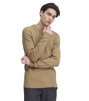 klassischer CASUAL FRIDAY CFHeine Herren Grobstrickpullover mit Label-Detail Strickpullover 20505605 in Dunkelblau, Braun, Beige oder Grau